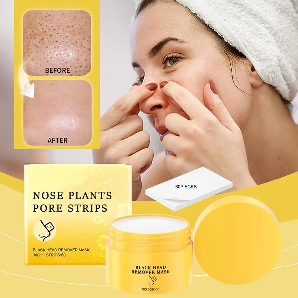 Crème anti-points noirs de l'Antarctique, bande de pores, masque déchirant, nettoyeur d'acné, patch nasal, soins de la peau en profondeur