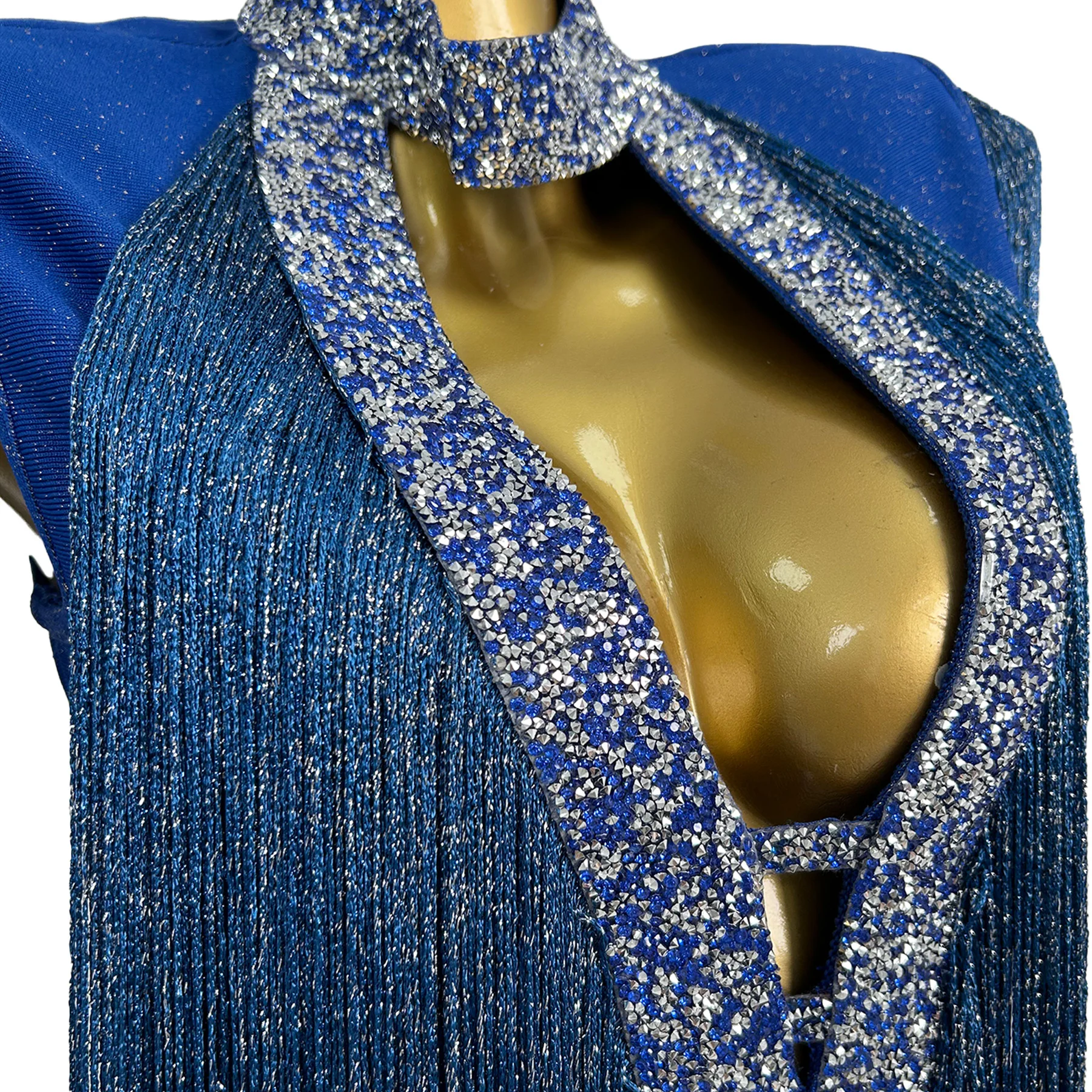 Lansechangliusu تصميم مستوحاة طويلة هامش بذلة مثير بار جوفاء ضيق السراويل أداء زي فساتين حفلات فستان الحفلات