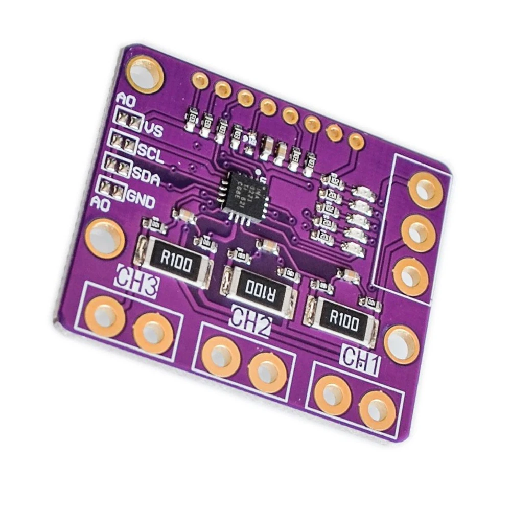 I2C SMBUS INA3221 트리플 채널 션트 전류 전원 공급 장치, 전압 모니터 센서 보드 모듈, INA219 핀 교체, 신제품