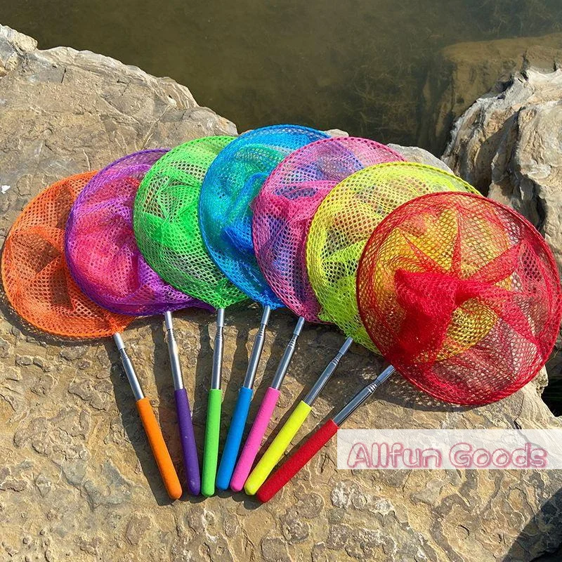 Fishing Equipment For Kids - [TG835]1/2/5個入り 伸縮式釣り網 バタフライ・トンボ網 アウトドア用ポータブル釣り網 子供向け楽しいゲーム釣りおもちゃ
