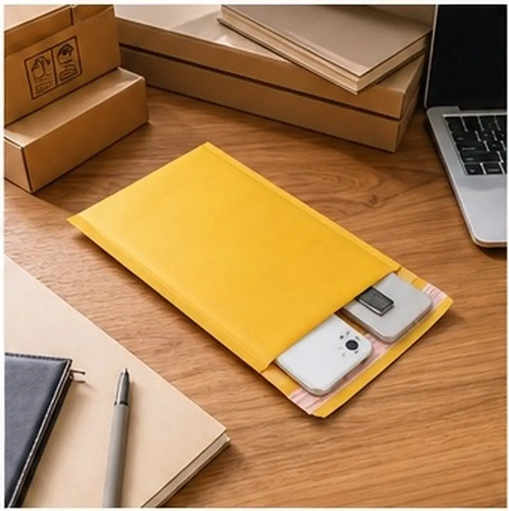 50pcs-bright-yellow-craft-bubble-mailers-self-sealing-padded-envelopes-for-shipping-photos-trading-cards-jewelry-usbs-cushioned