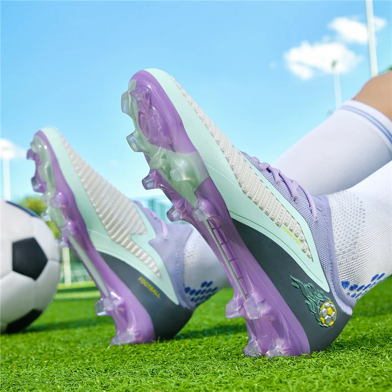 

New Men Football Shoes Original Indoor Society Non Slip Football Shoes Non Slip Professional TF/FG Sneaker FastFootball Boots