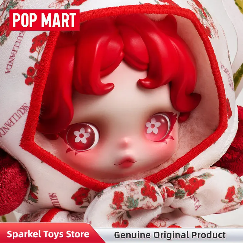 POPMART Skullpanda Amid Flowers Vinyl Plush Pendant Doll Petals In
