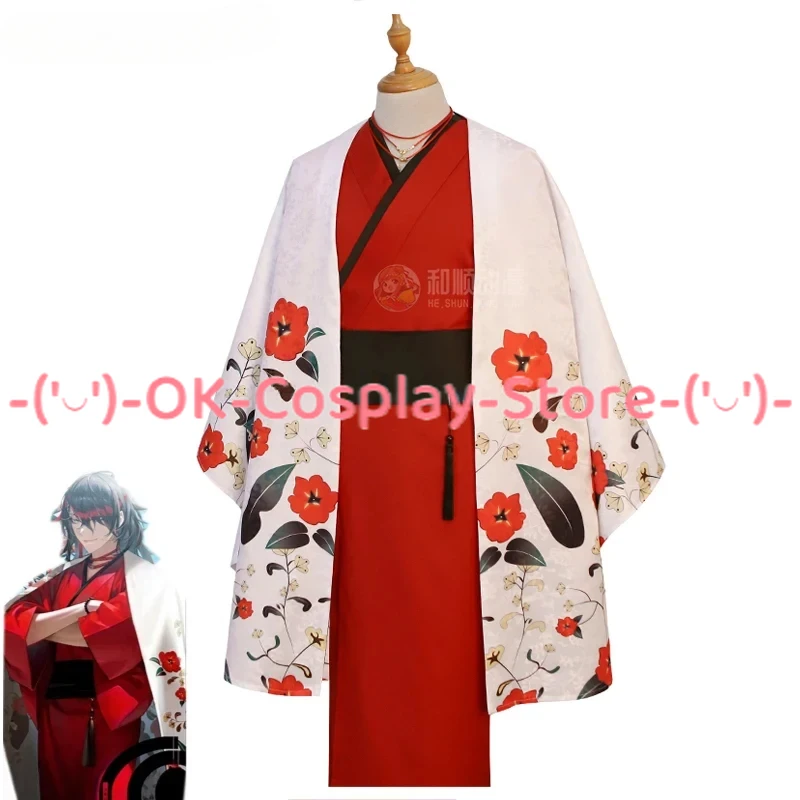 

Vtuber Vox Akuma Cosplay Costumes Luxiem New Year Kimono Yutuber Party Suit Halloween Carnival Uniforms Custom Made