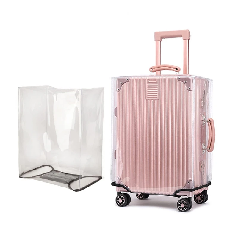 18-30 Inch Full Transparent Luggage Protector Cover Thicken Suitcase Protector Cover PVC Suitcase Cover Rolling Luggage Cover