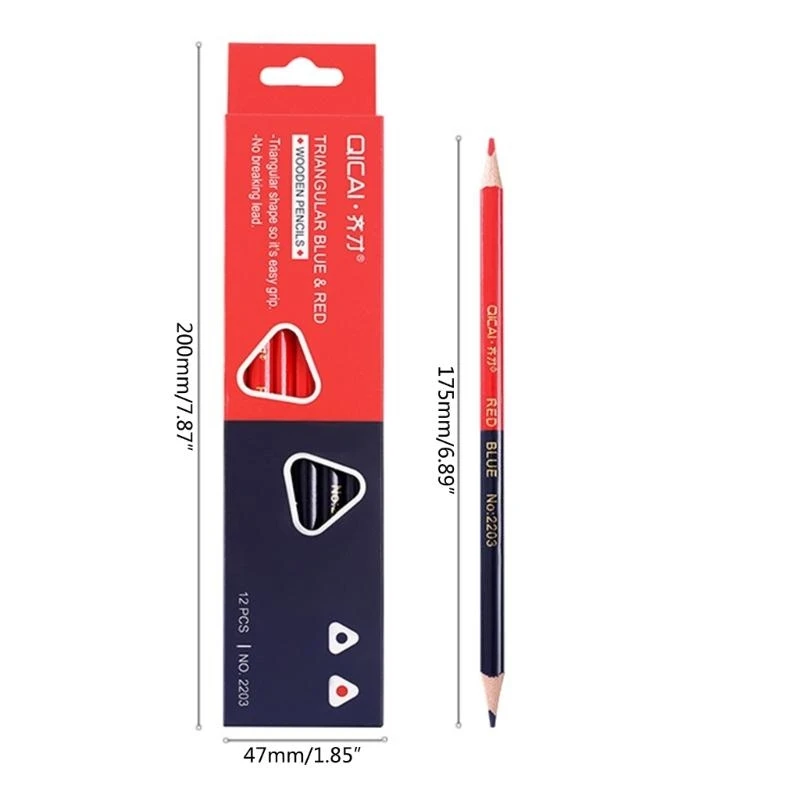 W89c 12pcs/Set Exbotable Pencils, предварительно заостренные для проверки раскраски карандаша