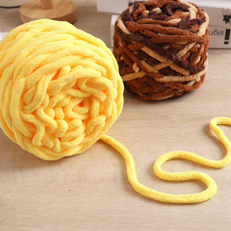 4pcs Lover Scarf Material Pack Handmade DIY Woven Self Woven Scarf Making Ice Stripe Thick Yarn as a Gift for Friends