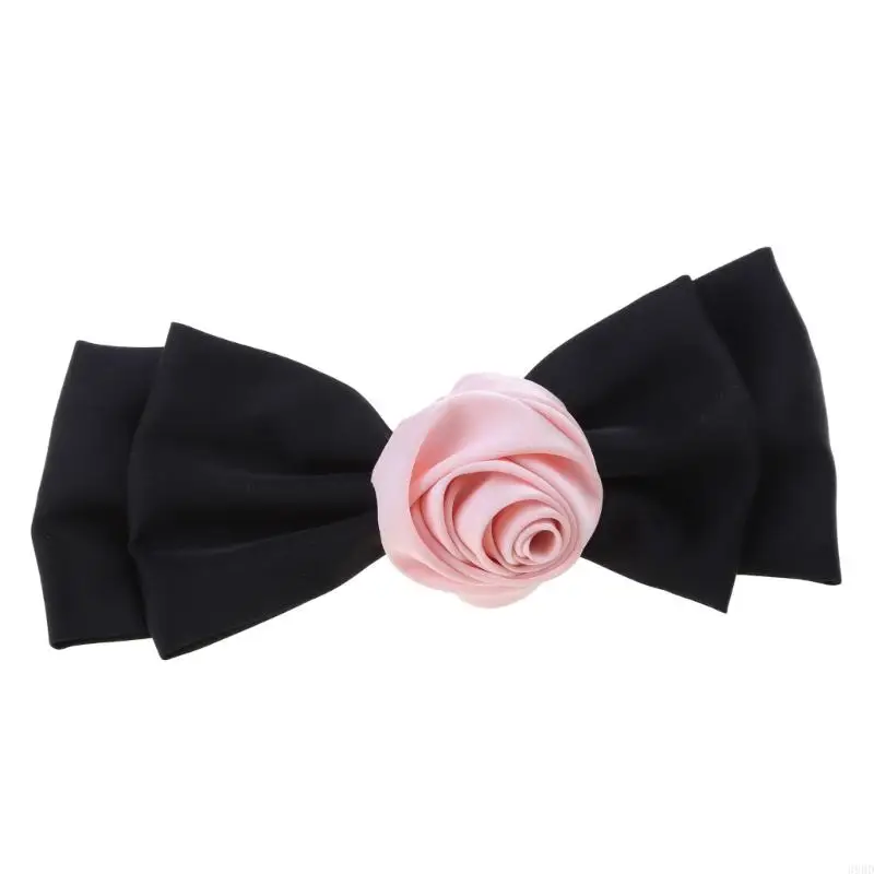 

652F Cloth Flower Hairpins Hot Girls Duckbill Flower Hair Clip Spring Summer Ponytail Bangs Hair Clip for Woman