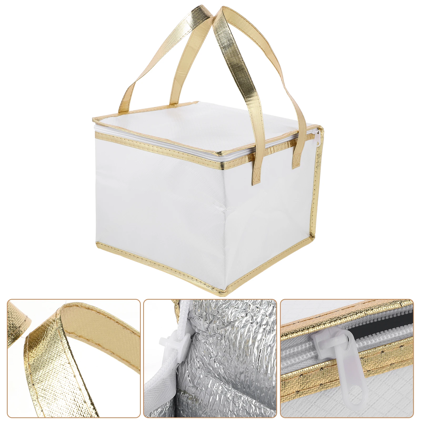 

Thermal Shopping Bag Insulated Fresh-keeping Food Warming Insulation Bags for White Cloth Child