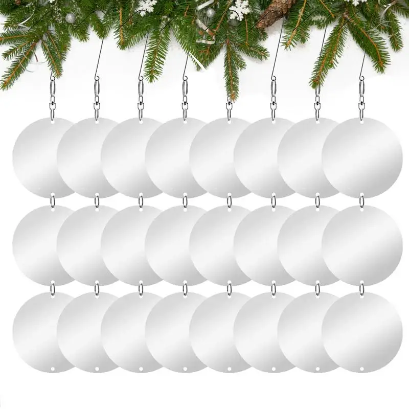 

Bird Scare Disc Set Double-sided Highly Reflective Bird Reflectors 24pcs Hanging Supplies to Keep Birds Away from Garden Decor