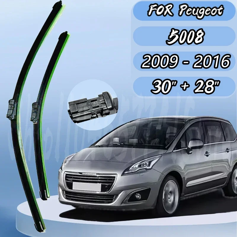 

Front Wiper Blades Set For Peugeot 5008 T87 2009 - 2016 Windshield Windscreen Window Brushes 30"+28" Silent upgrade