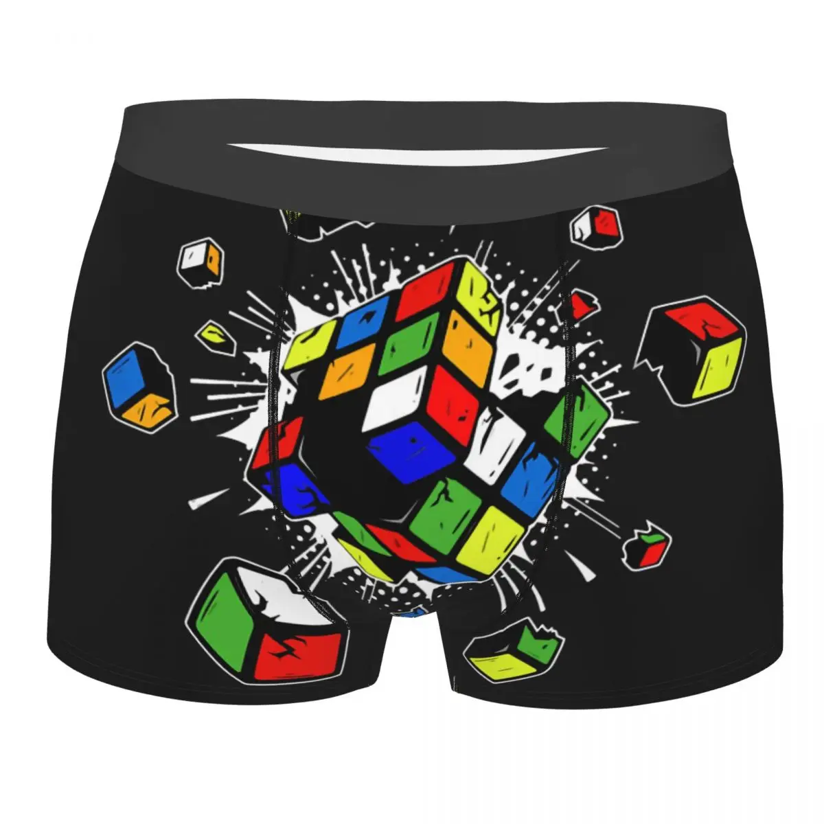 

Math Rubik Rubix Cube Speedcubing Underpants Homme Panties Male Underwear Sexy Shorts Boxer Briefs