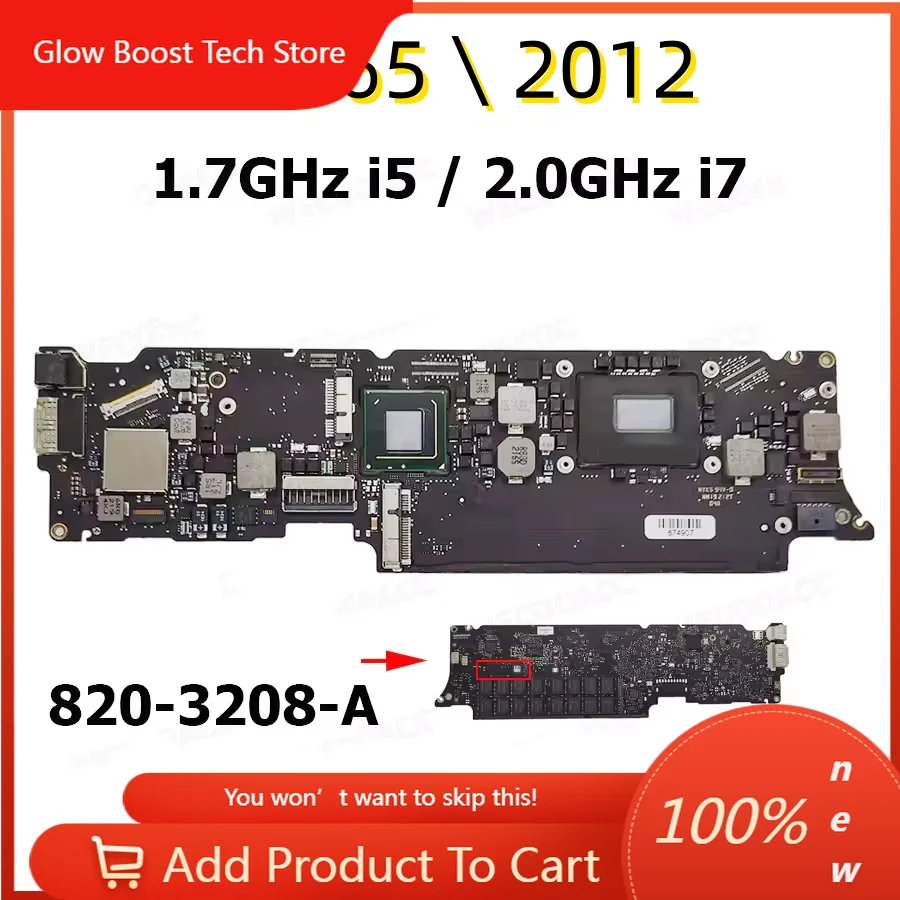 

GBOriginal A1465 Mother Plate 820-3208-A 820-3435-A 820-00164-A For Macbook Air 11 A1465 2012 Logic Plate 2013 2014 2015 Year