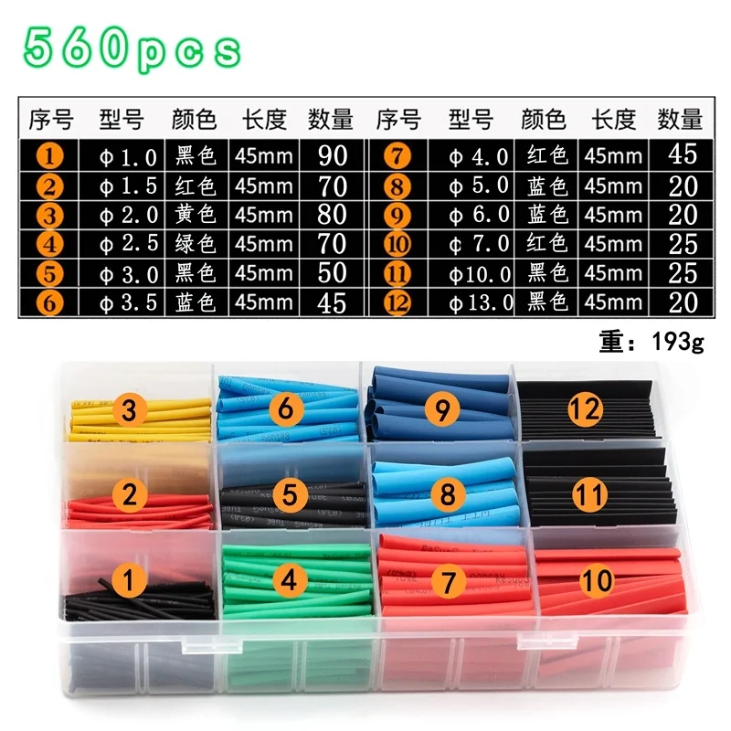 

Heat Shrink Tube Set for RC Car Models, Boat Models & Aircraft Models - Model Silicone Wire Insulation, Solder Joint Protection,