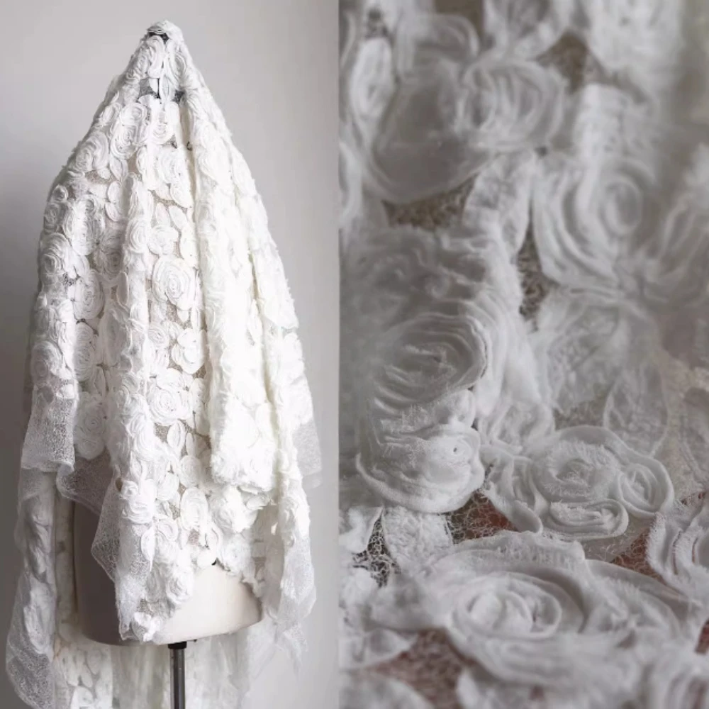 

Шифоновая плиссированная кружевная ткань, мягкая, для пошива одежды, платьев, для дизайнеров, для рукоделия, для шитья своими руками, оптом