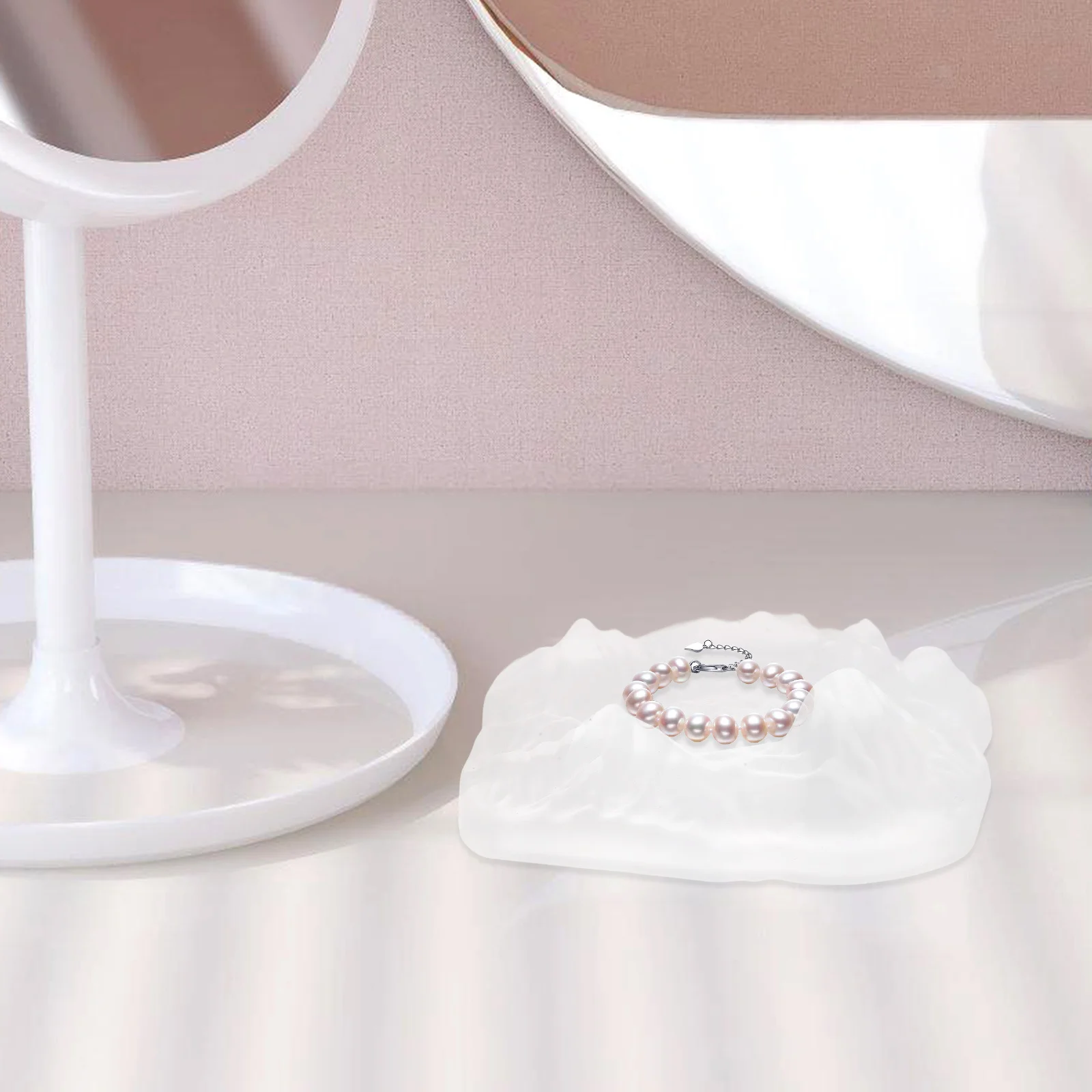 

Small Jewelry Dish Ring Holder Jewelry Tray Organizer Vanity Nightstand Bathroom Decorative Display Tray