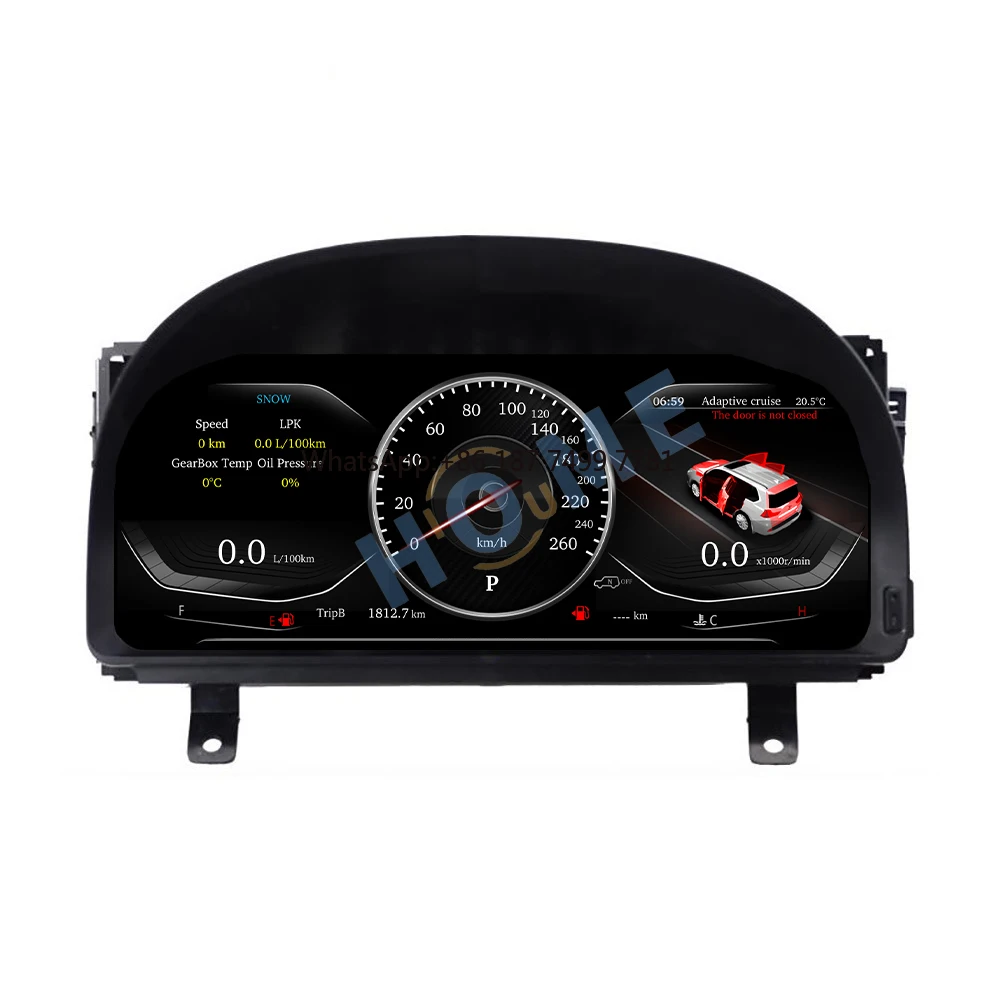 

12.3 Inch Speedometer New Digital Instrument Cluster for .Alphard 2008-2018 Car Dashboard Lcd Display Screen Linux System