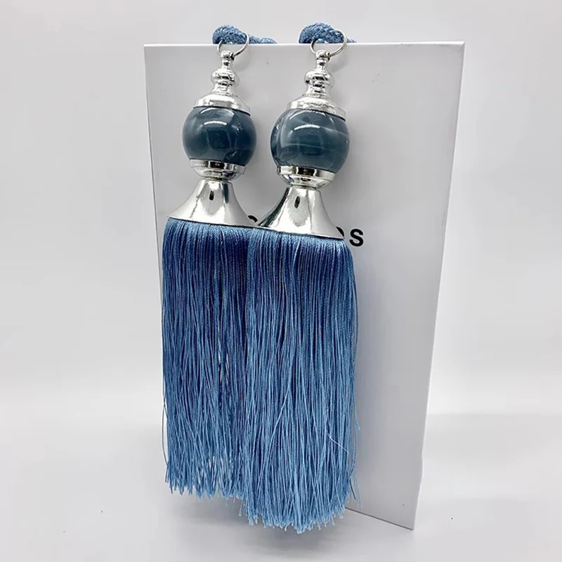 2pcs ยุโรปสไตล์ผ้าม่านแขวน Ball Flow อุปกรณ์เสริมผ้าม่านตกแต่งแขวนเดี่ยวคริสตัลบอลแขวนเชือก