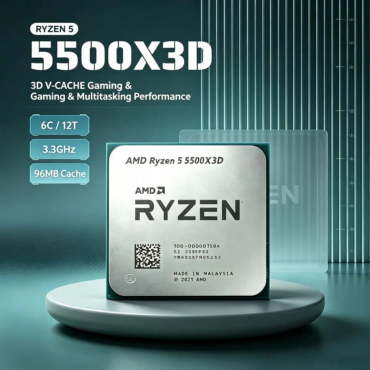 AMD Ryzen 7 7800X3D R7 7800X3D AM5 CPU Processor 4.2GHz 8-Core 16-Thread 3D V Cache Gaming