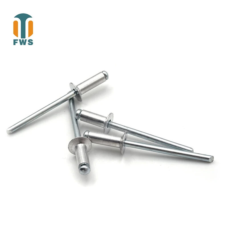 DIN EN ISO 15978 POP blind rivets Open end 5050 Aluminum Body/ Steel Mandrel Countersunk Head 1/4 inch(6.4mm)