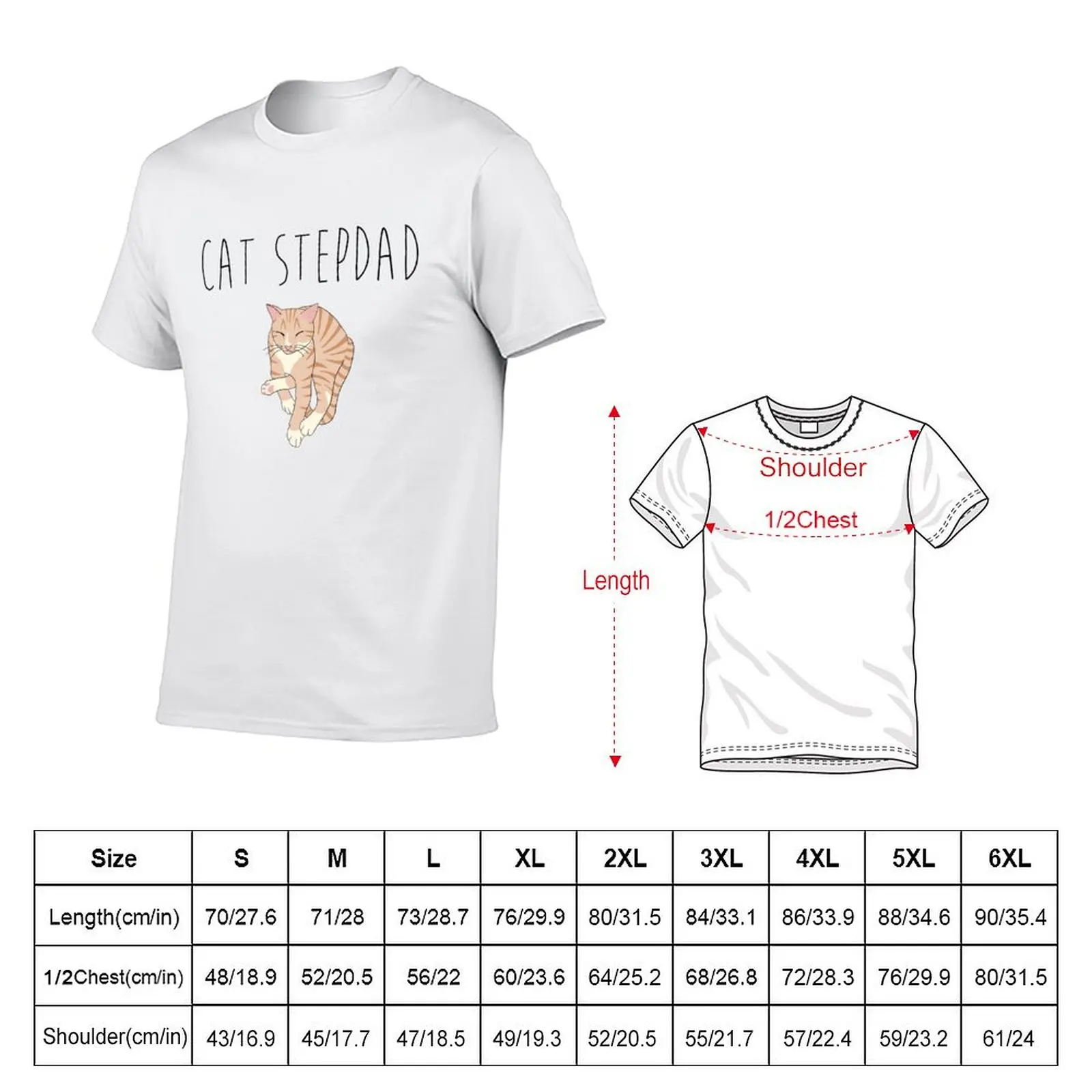 Cat Stepdad T-Shirt Standard Fit Solid Tee Shirt