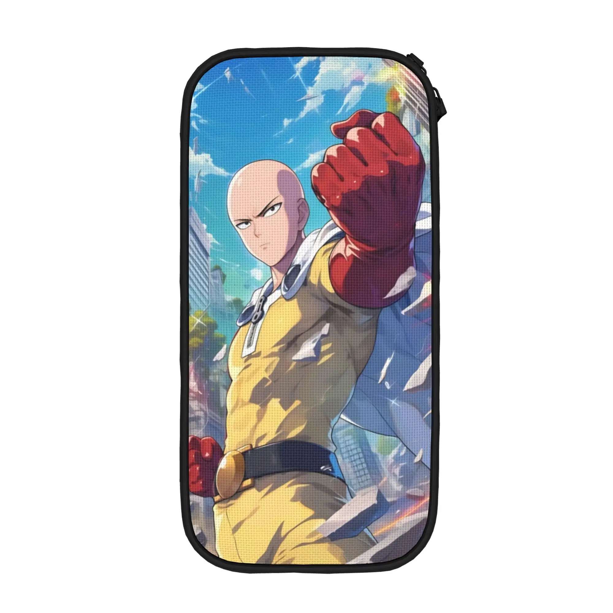 Classic One-Punchs-Man Pencil Cases Manga Pencil Box for Student Big Capacity Bag Students School Gift Accessories