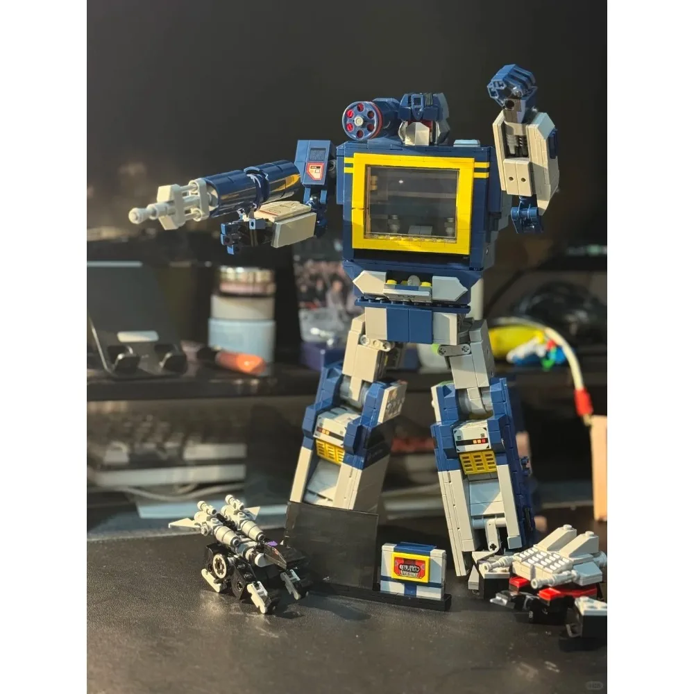 Blocos de construção de robô conjuntos de blocos de construção compatíveis com partículas Legoed adequadas para presentes de Natal 10358