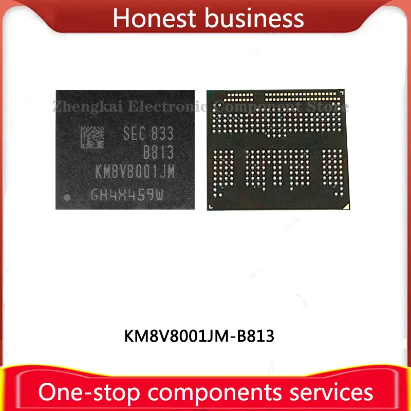 

KM8V8001JM-B813 100% working 100% quality UMCP BGA 128+64 chip mobile phone hard disk memory Computer storage KM8V8001JM