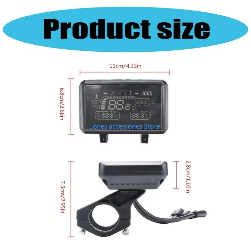 W8KD لوحة العرض الكهربائية لوحة القيادة أجزاء استبدال سكوتر كهربائي عرض لوحة تعديل الملحقات مقاوم للماء #6