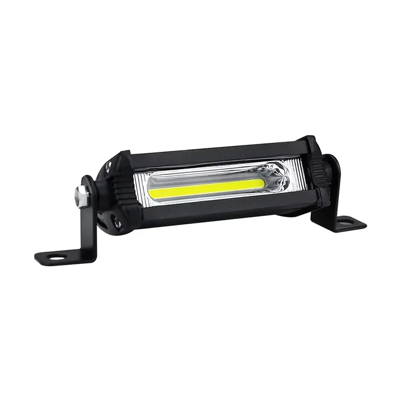 Off-road Car Light, Motorcycle Auxiliary Light Car LED Work Light, Mini Single Row COB 9W Strip Light,