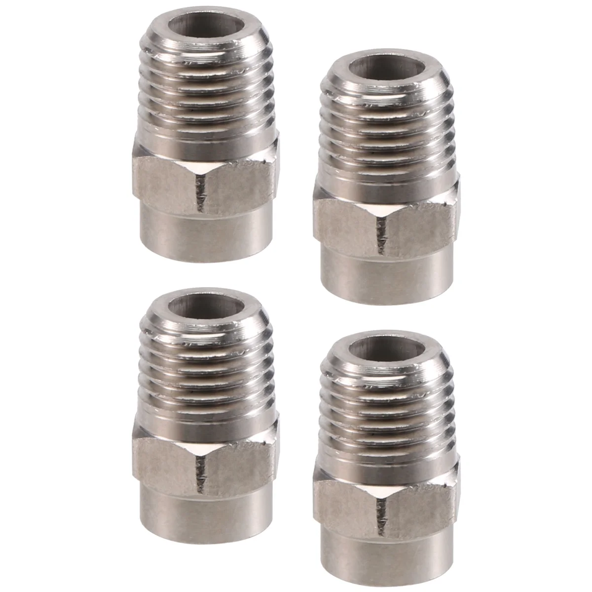 ABVA-4 Pcs Pressure Washer Surface Cleaner Nozzle Replacement Thread Type Spray Nozzle to Water Broom and Undercarriage