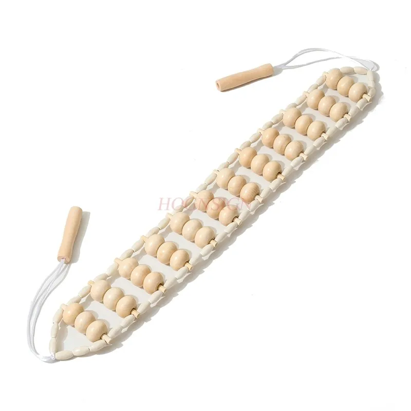 Wood Back Massage Roller Rope,Wood Therapy Cellulite Massage Tools,Self Massage Tools For Neck Leg Back Pain Relief