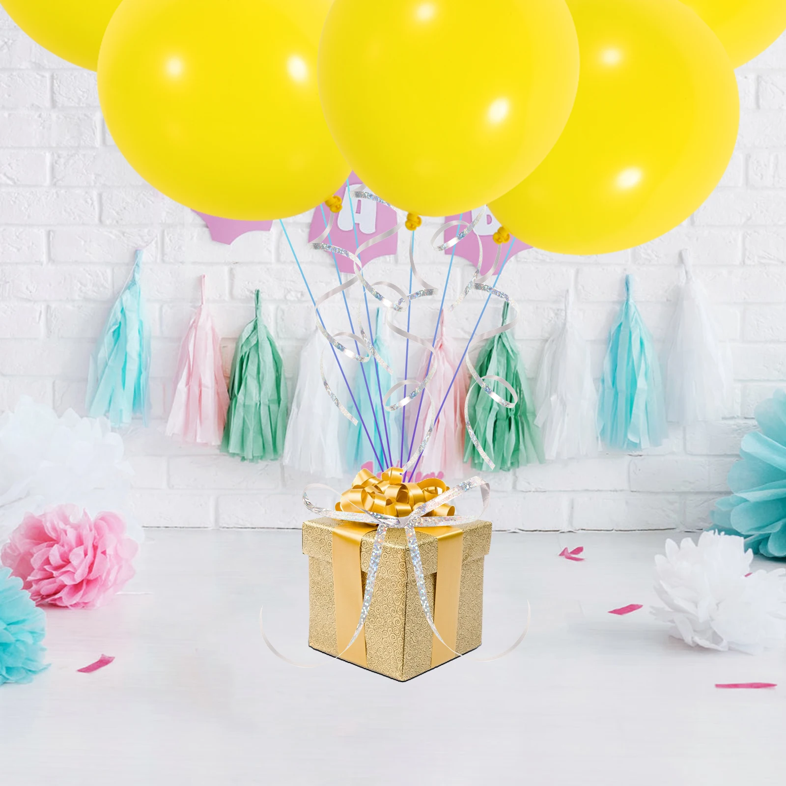 

6pcs Balloon 10m Craft Curling Birthday Party Decorations Balloon String Gift Wrapping Ribbons Wedding Celebrations