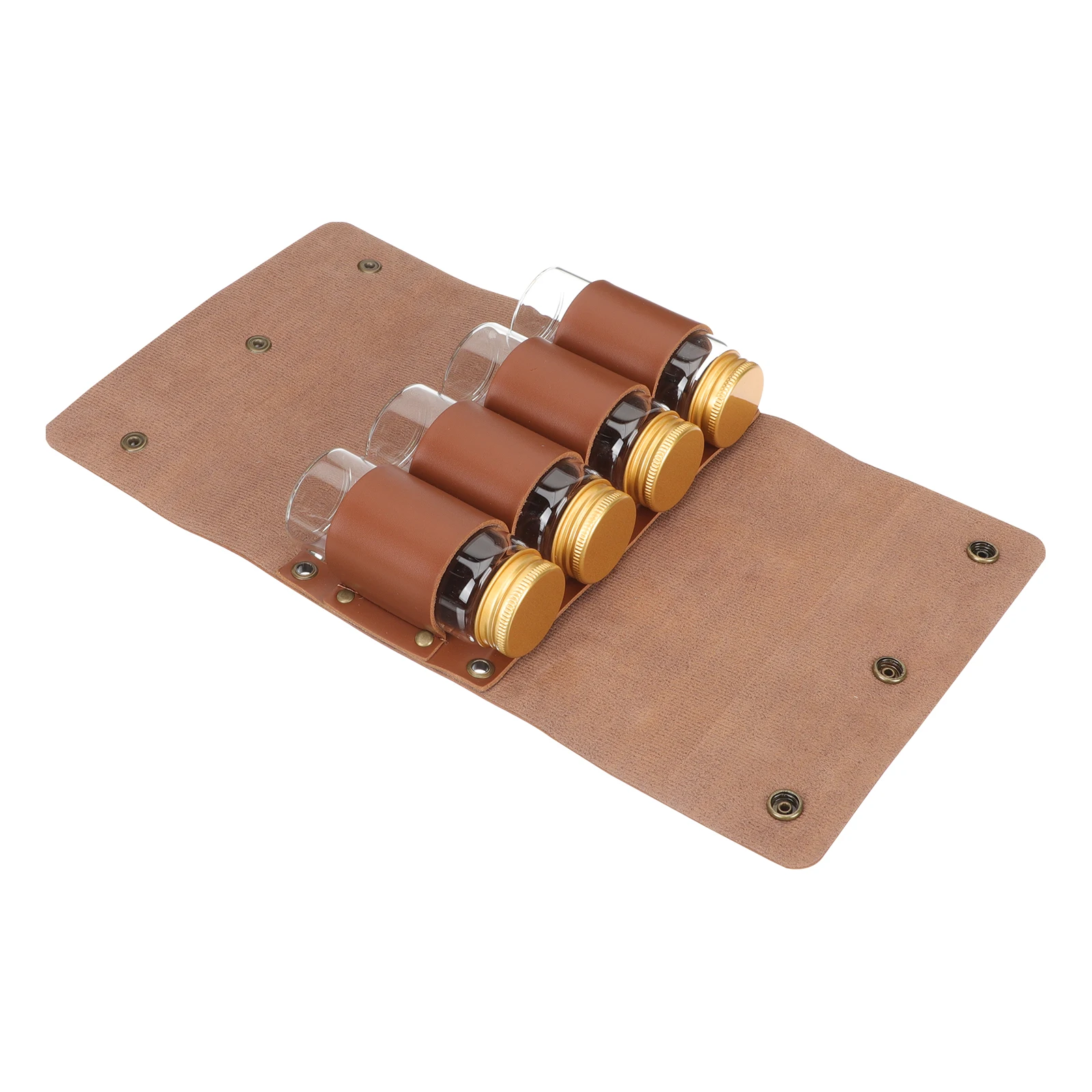 

Stainless Steel Spice Jars Compact Outdoor Seasoning Bottles Bag Camping Accessories Cooking Multi Function Practical Premium