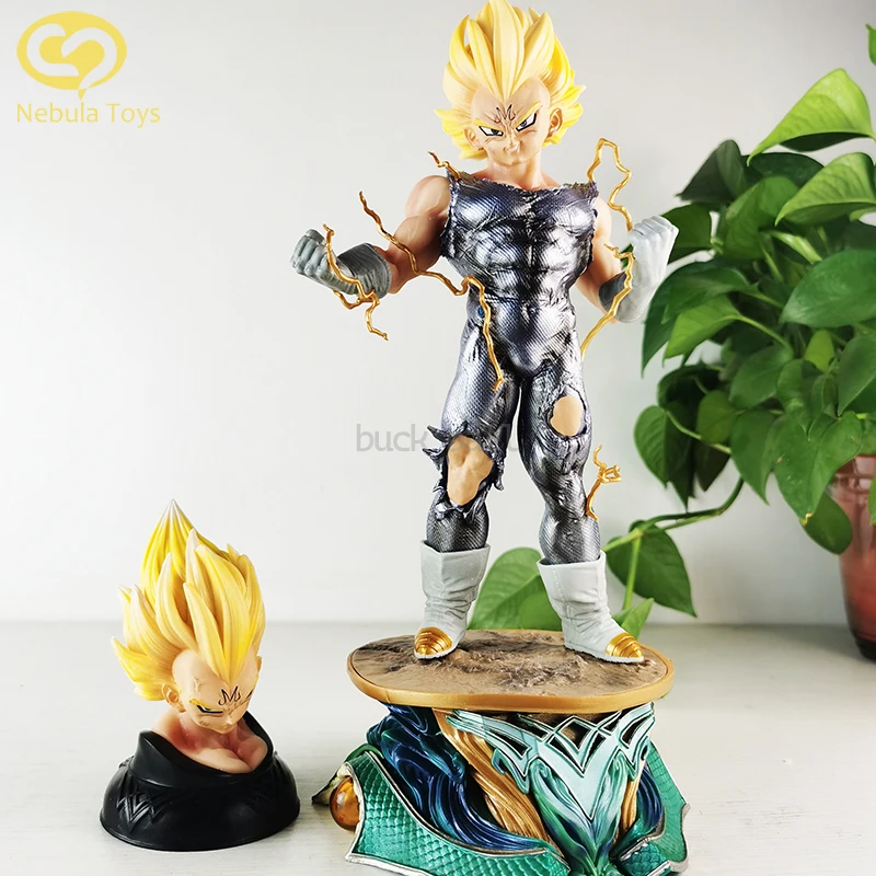 34cm Anime Dragon Ball Figure Vegeta Iv Figure Enchantment Vegeta Figurine Model Statue Doll Decoration Toys Kids Christmas Gift