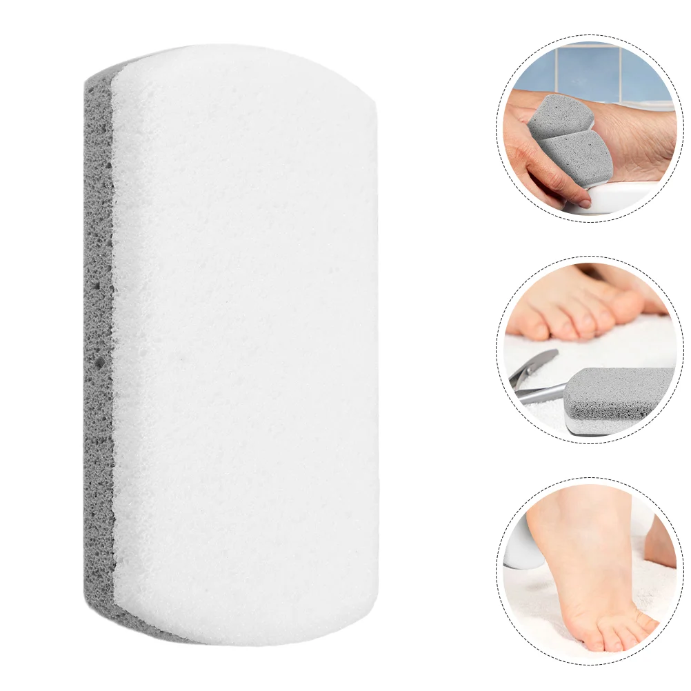 2 ชิ้น Pedicure เครื่องมือเท้าถู Board Dead Skin Removal สําหรับฟุตหินภูเขาไฟ Remover Scrubber ส้นสีเทาสุนัขผมรถ