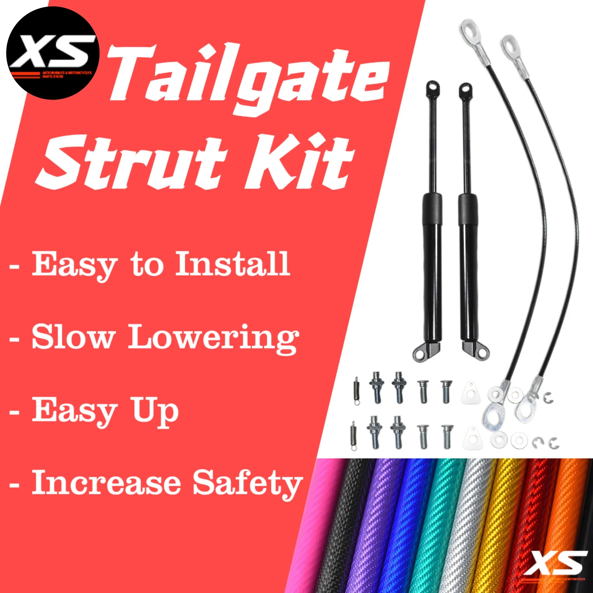 

2 шт. амортизатор задней двери для JMC Vigus 2012-2024 JMC Vigor JMC Yuhu для AmberTruck Work Slow Down Easy Up Damper Struts