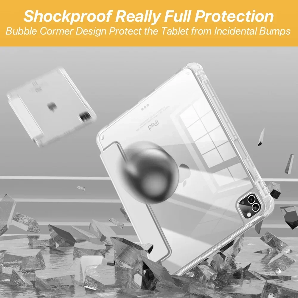 حافظة لجهاز iPad 10 10th Generation 2024 Pro 13 M4 12.9 11 3th Air 11 13 "4 5 10.9 iPad 10.2 7th 8th 9th 9.7 5th 6th Cover