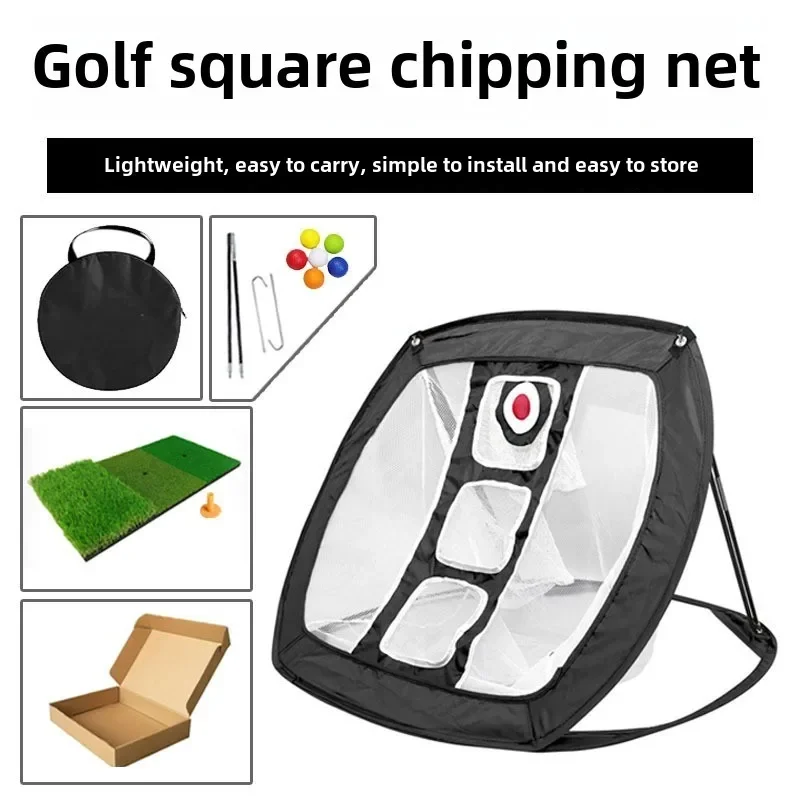 Ultra-StableGolf Chipping Net,Large GolfingTarget Net with Sand Bag,For Indoor/Outdoor/Backyard Accuracy Swing Practice