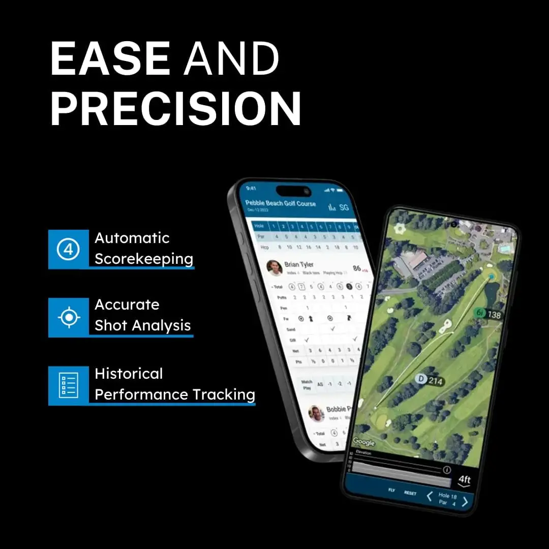 Swing Trainer System for Android and iPhone Easy to use Club distances shot dispersion distance trends fairways hit