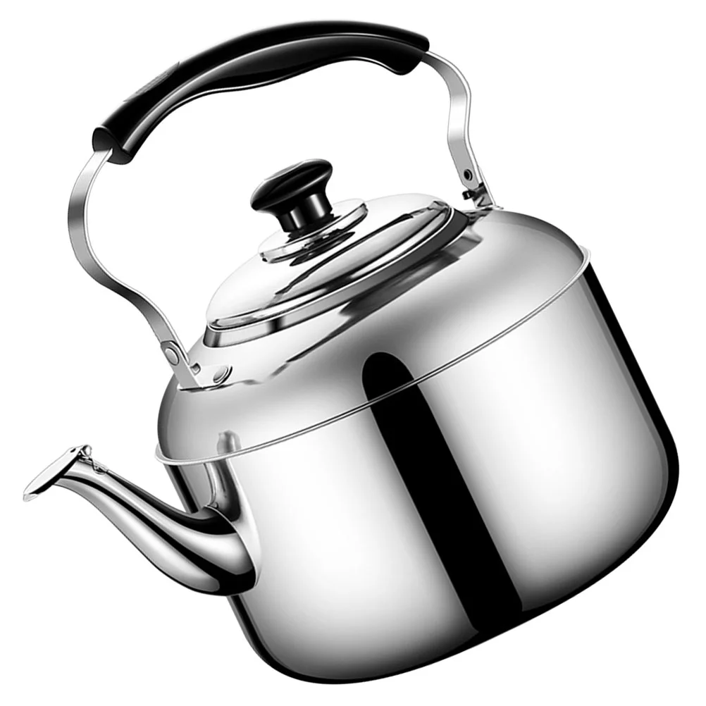 Whistling Tea Kettle With Handle Induction Cooker Stove Stainless Steel Kettle Camping Electric Loud Whistling Sounding Teapot