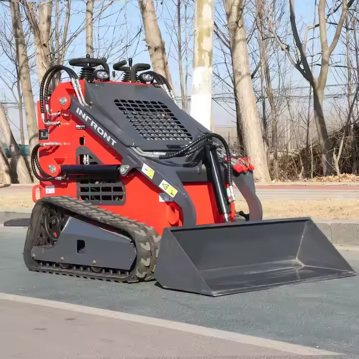 

Mini Skid Steer Loader Track Wheel Small Skid Steer With Trencher And Ripper 23hp For Sale