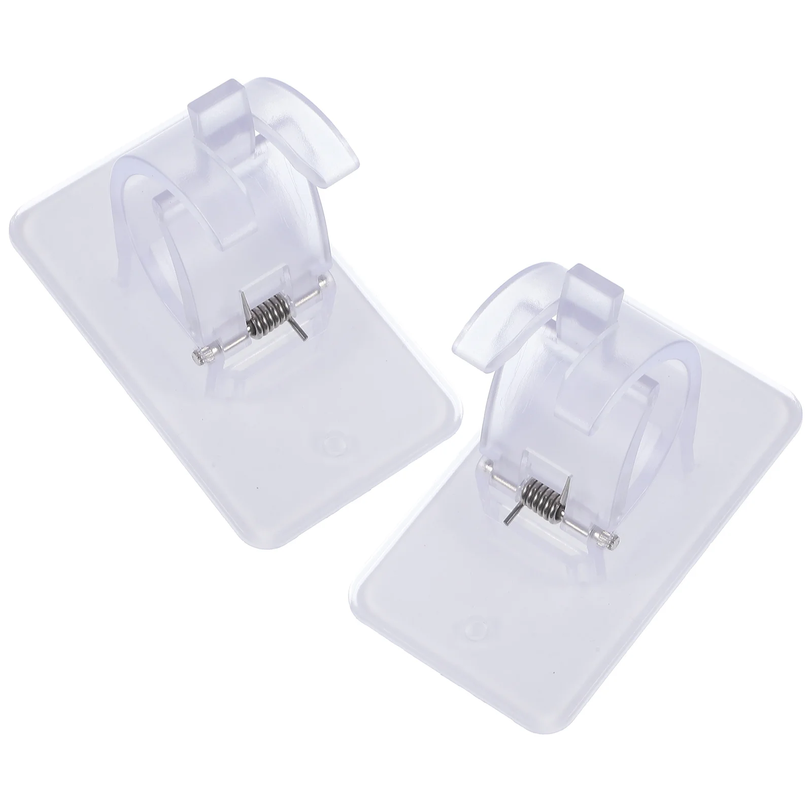 

2Pcs Curtain Rod Brackets Adhesive Heavy Duty No Drill Fixing Mount for Bathroom Kitchen Bedroom Use Curtain Rod Brackets