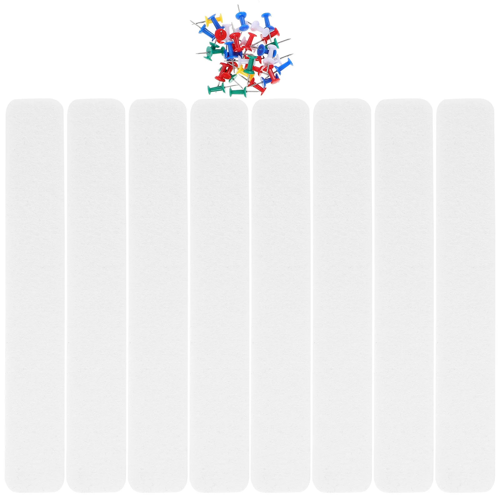 1Set Felt Bulletin Board Strip Adhesive Mounted Small Bulletin Boards for Wall Study Organization Planning Decor