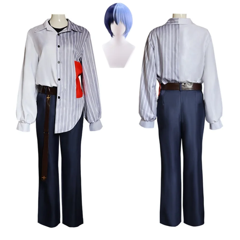 Aoyagi Toya Cosplay Anime Cosplay Kostuum Uniform Aoyagi Toya Onregelmatig Shirt Pruik Party Outfit