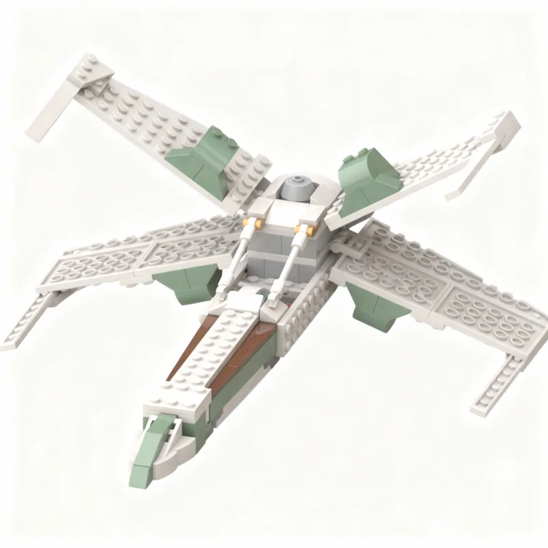 224 stuks MOC Star Battle Elf X Wing Model Bouwstenen Speelgoed Architectuur DIY Idee Creatieve Kerstcadeaus Educatief Bouwsteen