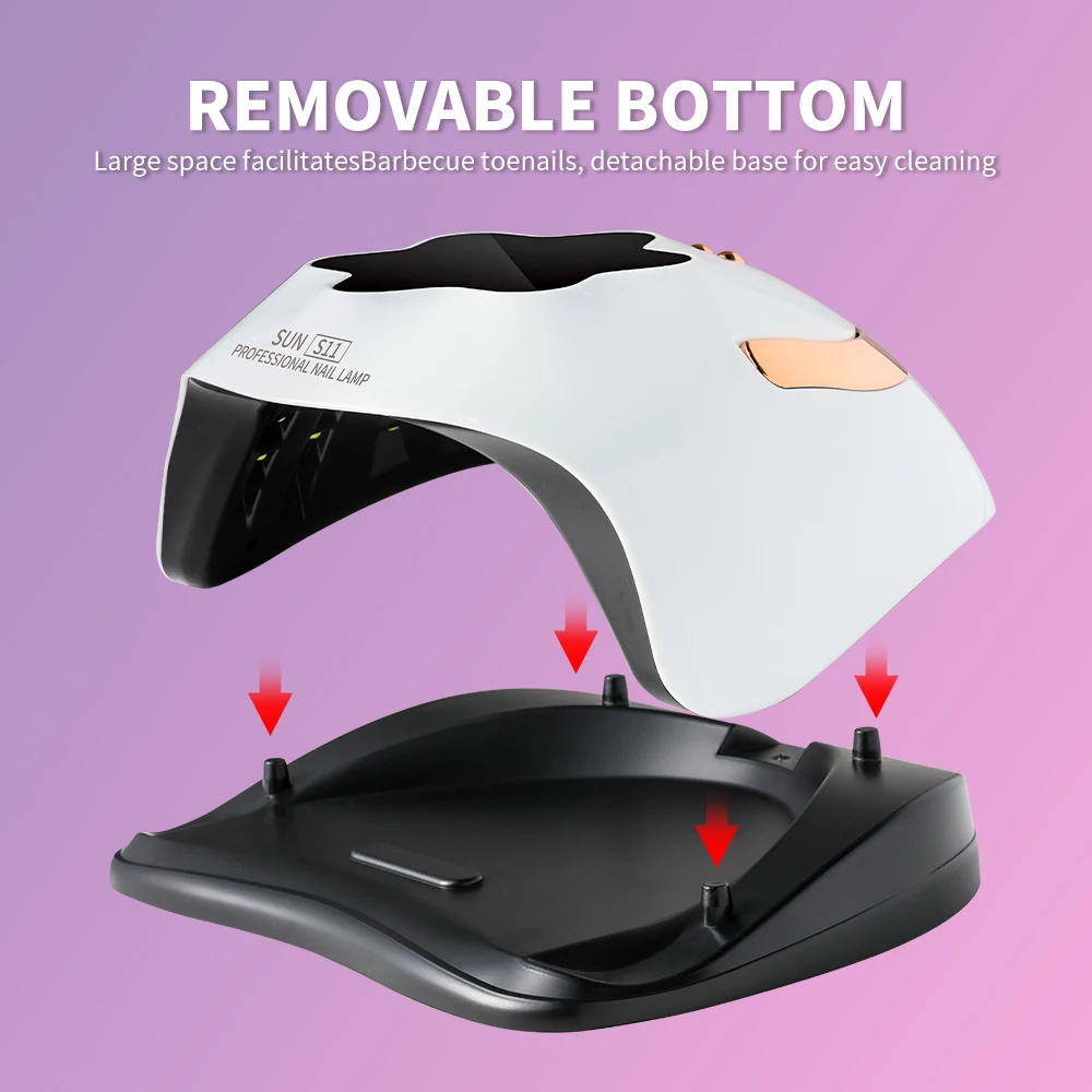 تحتوي مصباح طلاء الأظافر بالأشعة فوق البنفسجية/LED على 4 أوضاع مؤقتة شاشة LCD مع 57 مصباح LED مجفف تجفيف الأظافر لأدوات صالون الأظافر جل الأكريليك
