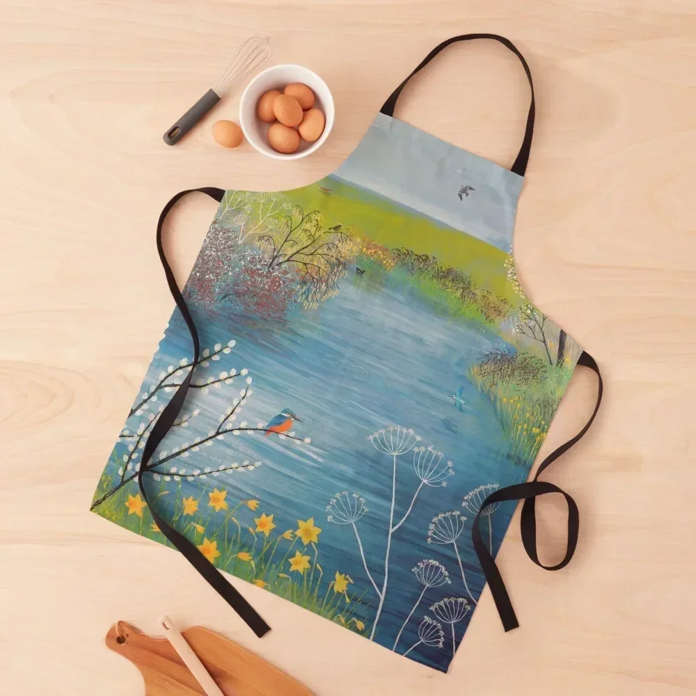 

Spring at Kingfisher Pool Apron Household Items Kitchen For Kitchen Women Apron