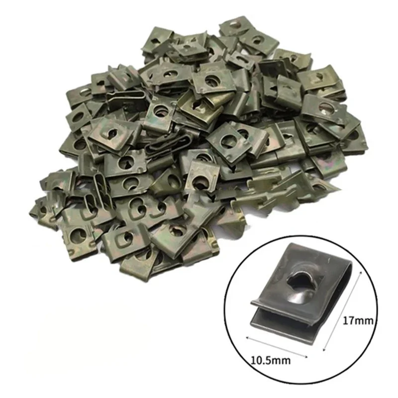 50PCS U-clamps with screws Screws Rust and corrosion resistant metal screw clamps Screw clamps for cars and motorbikes