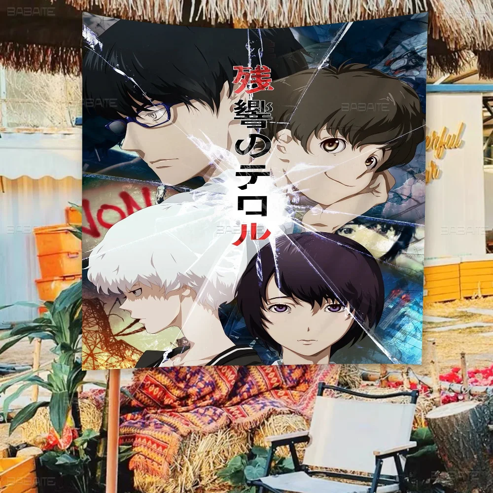 Terror In Resonance Retro Flags Multiple Choice Living Studio Booth Interior Decoration Banner